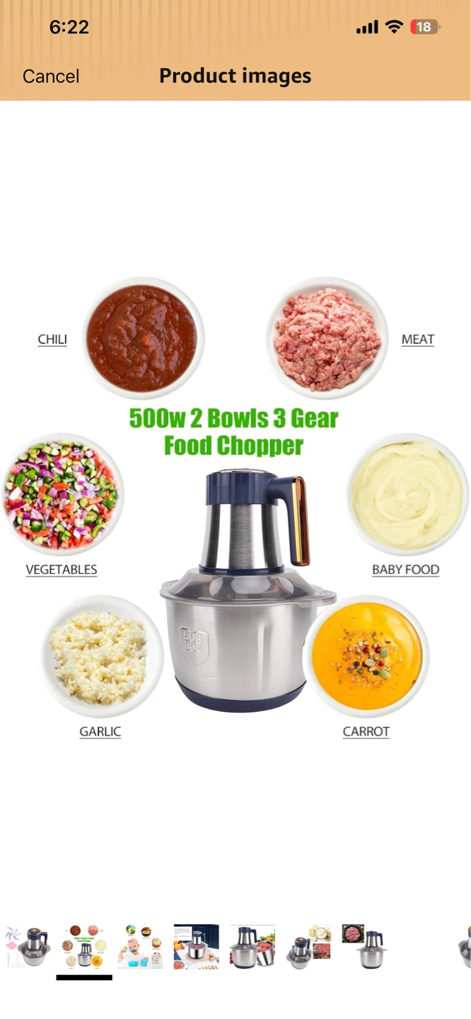 5L Stainless Steel Meat Grinder & Food Chopper - photo 4