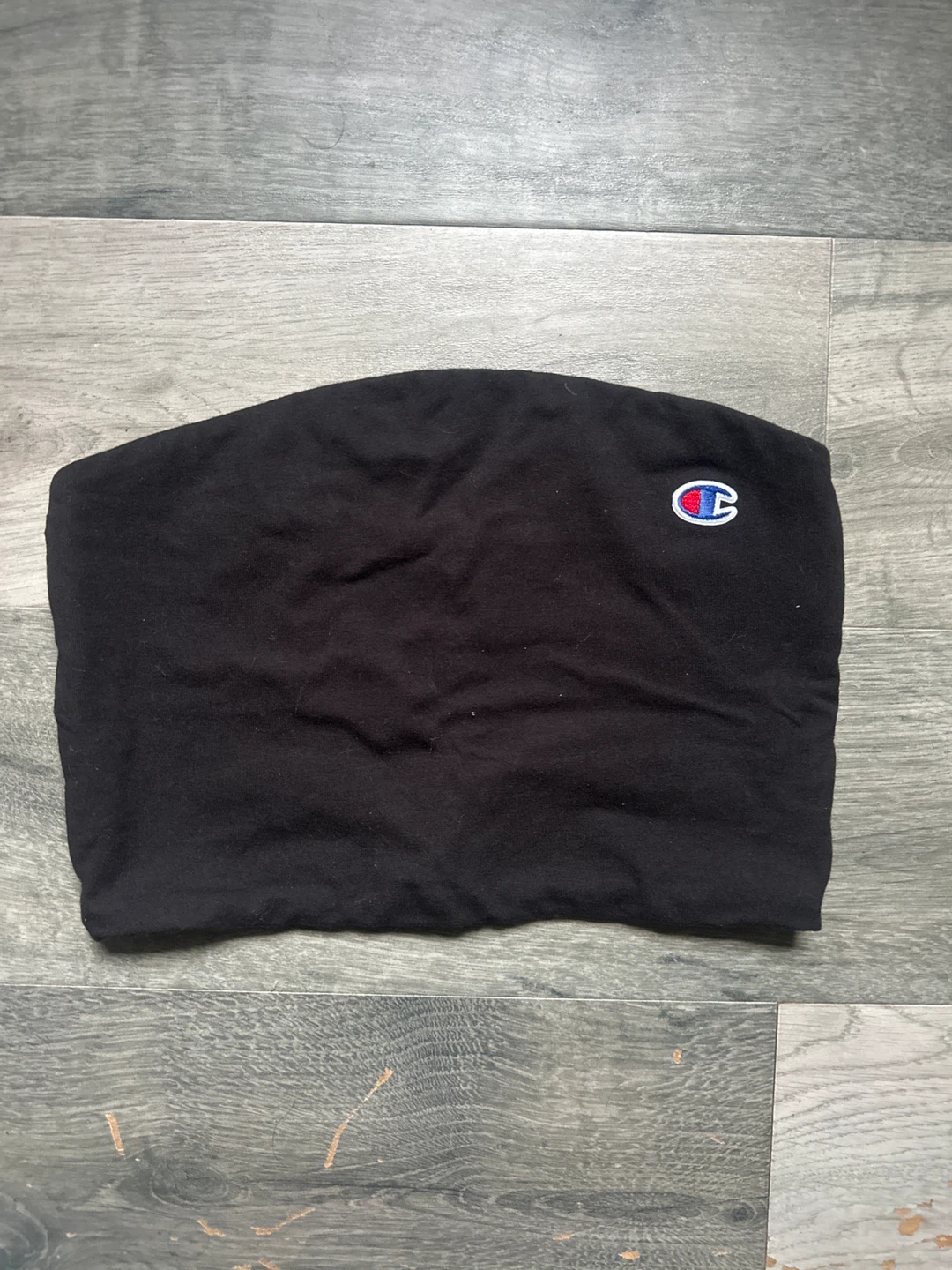 Champion Black crop Tube Top