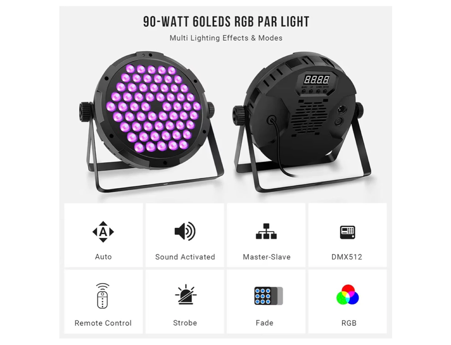 90-Watt 60-LED RGB PAR Light - photo 3