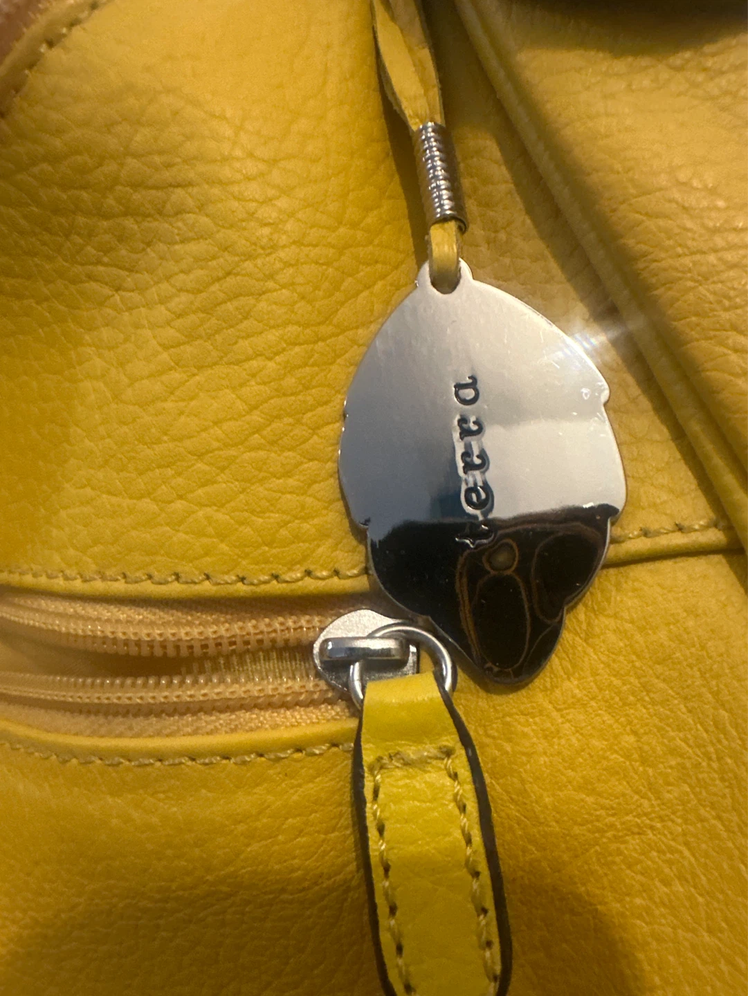 Yellow Leather Handbag - photo 2