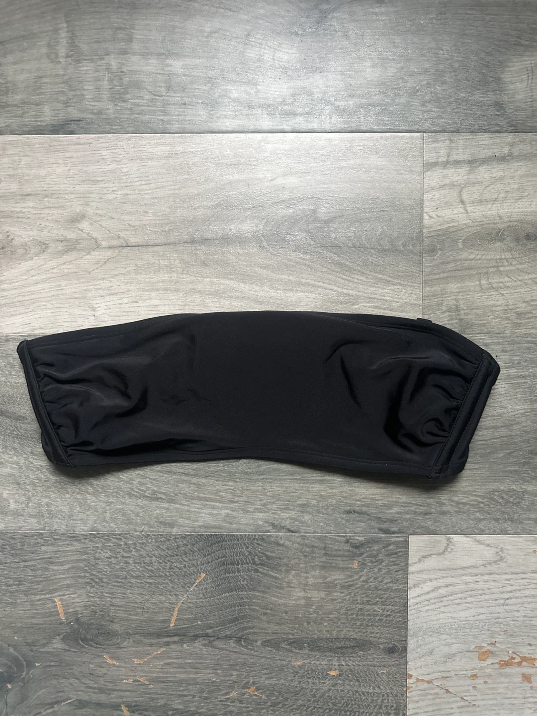 Black Strapless Bikini Top