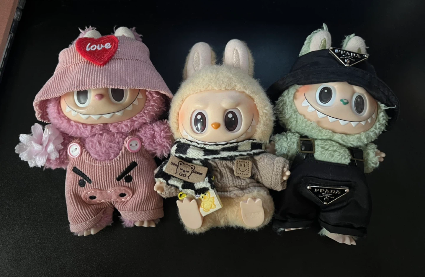 Authentic Labubu Plush with outfits & case