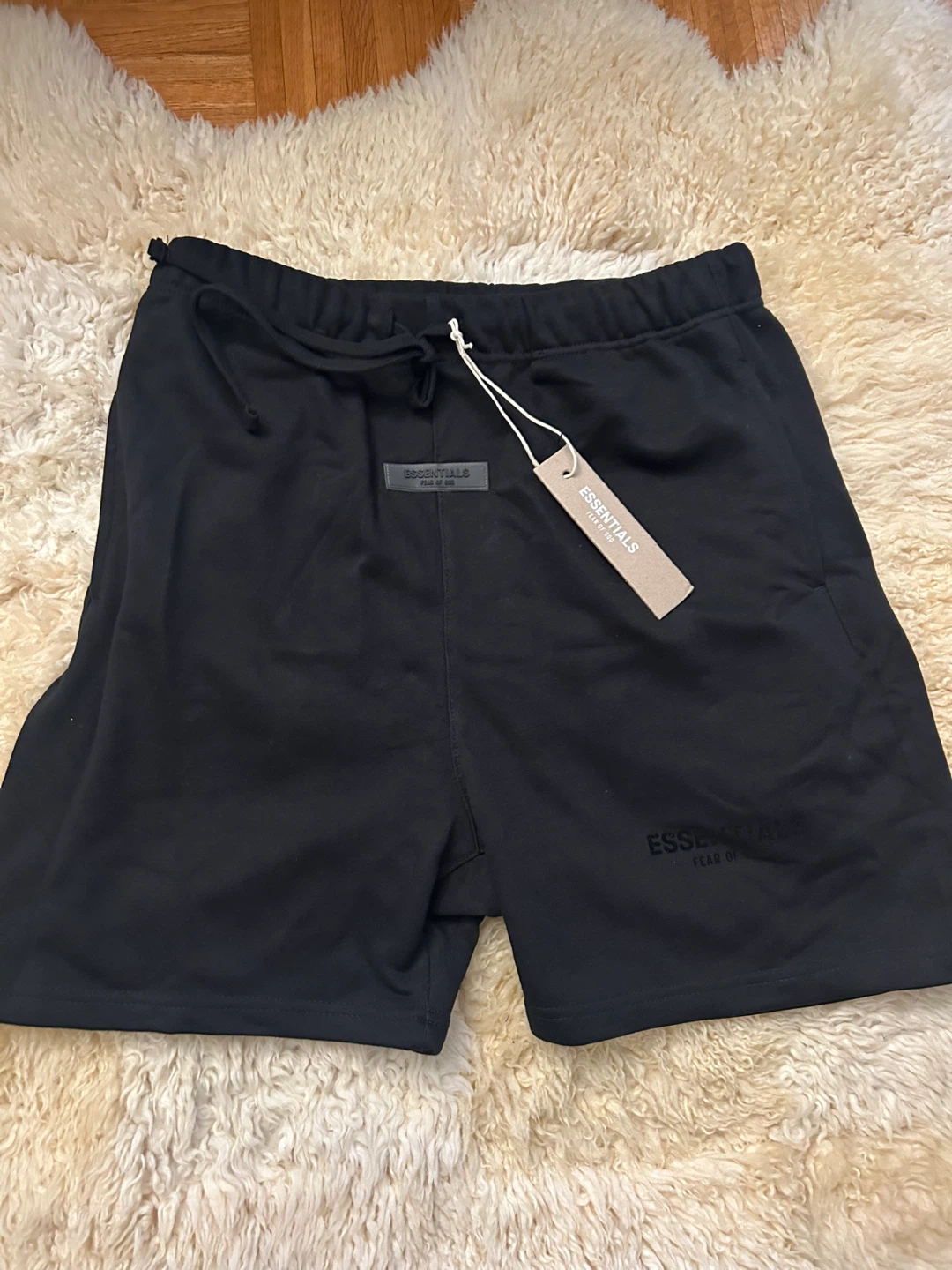 Fear of God Essentials Black Shorts