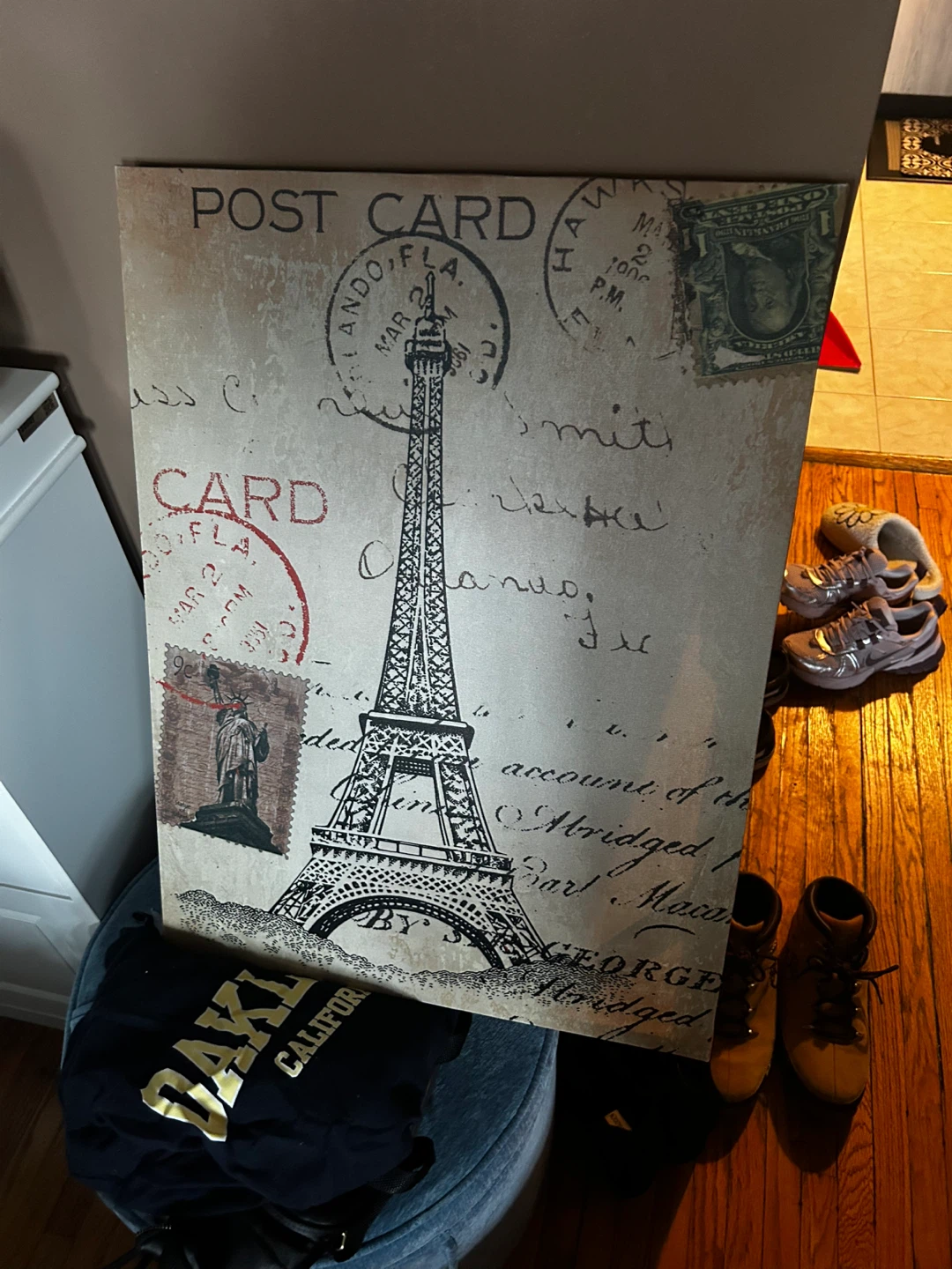 Eiffel Tower Postcard Art Print #freecycle