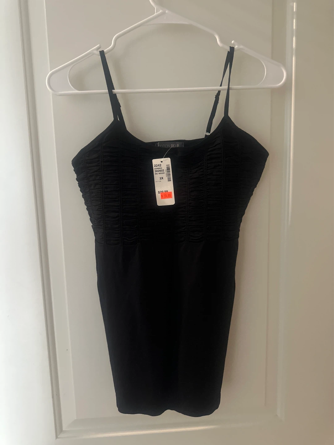 Addition Elle Black Ruched Camisole - 1X