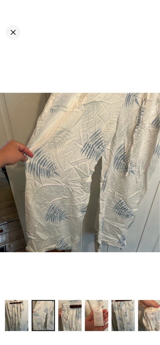Billy T Shop Palm Leaf Print Lounge Pants Women's Size Medium - photo 2