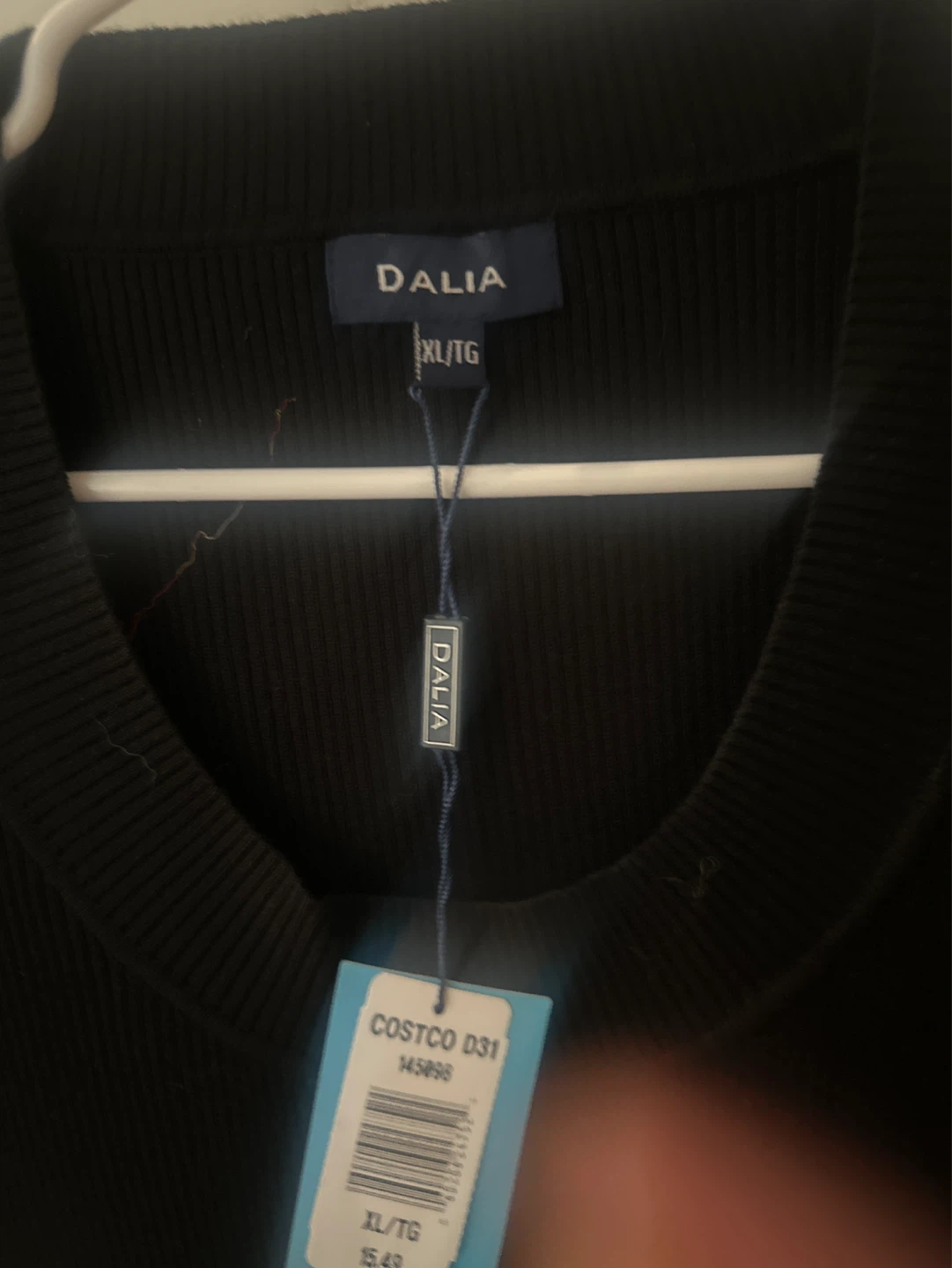 Dalia Black V-Neck Top - XL/TG - photo 2