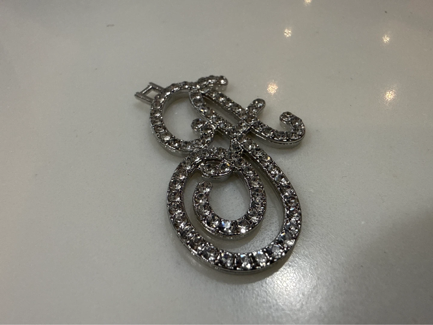 Sparkly 'A' Pendant Charm - photo 2