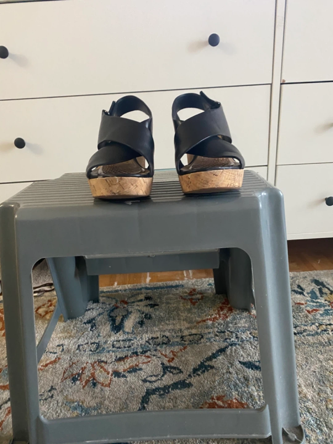 Clarks Black Wedge Sandals - photo 3