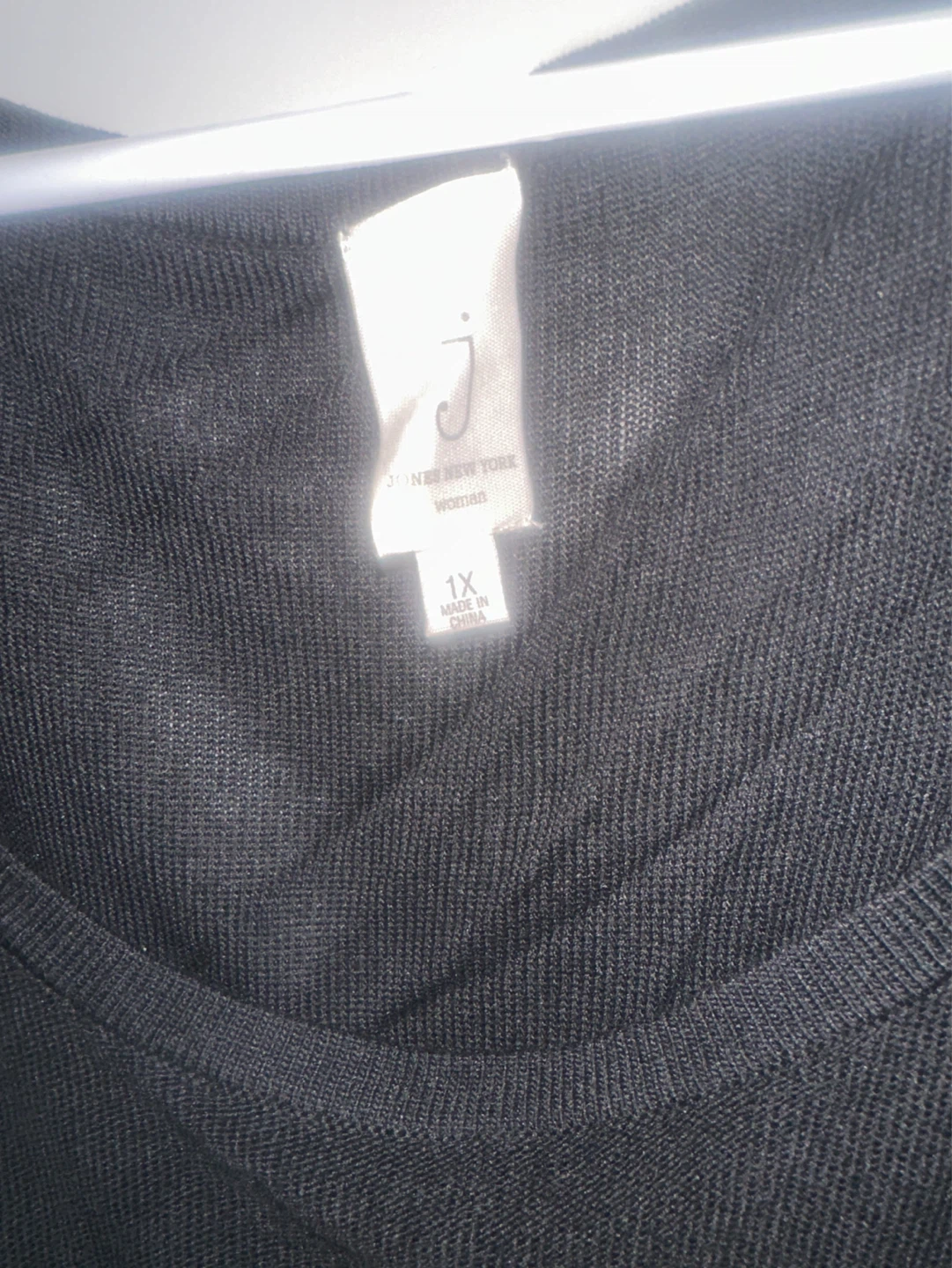 Jones New York Woman Black Tank Top - Size 1X - photo 3