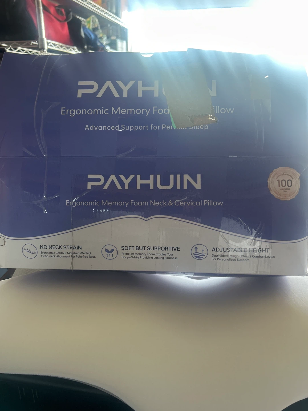 PAYHUIN Ergonomic Memory Foam Neck & Cervical Pillow - photo 2