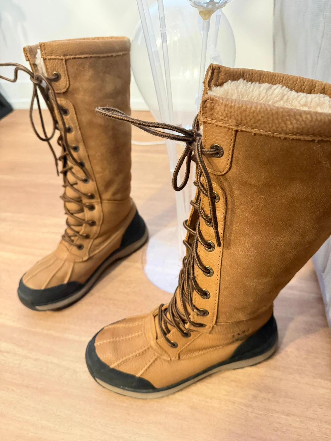 UGG Tall Lace-Up Winter Boots - Size 6.5 - photo 2