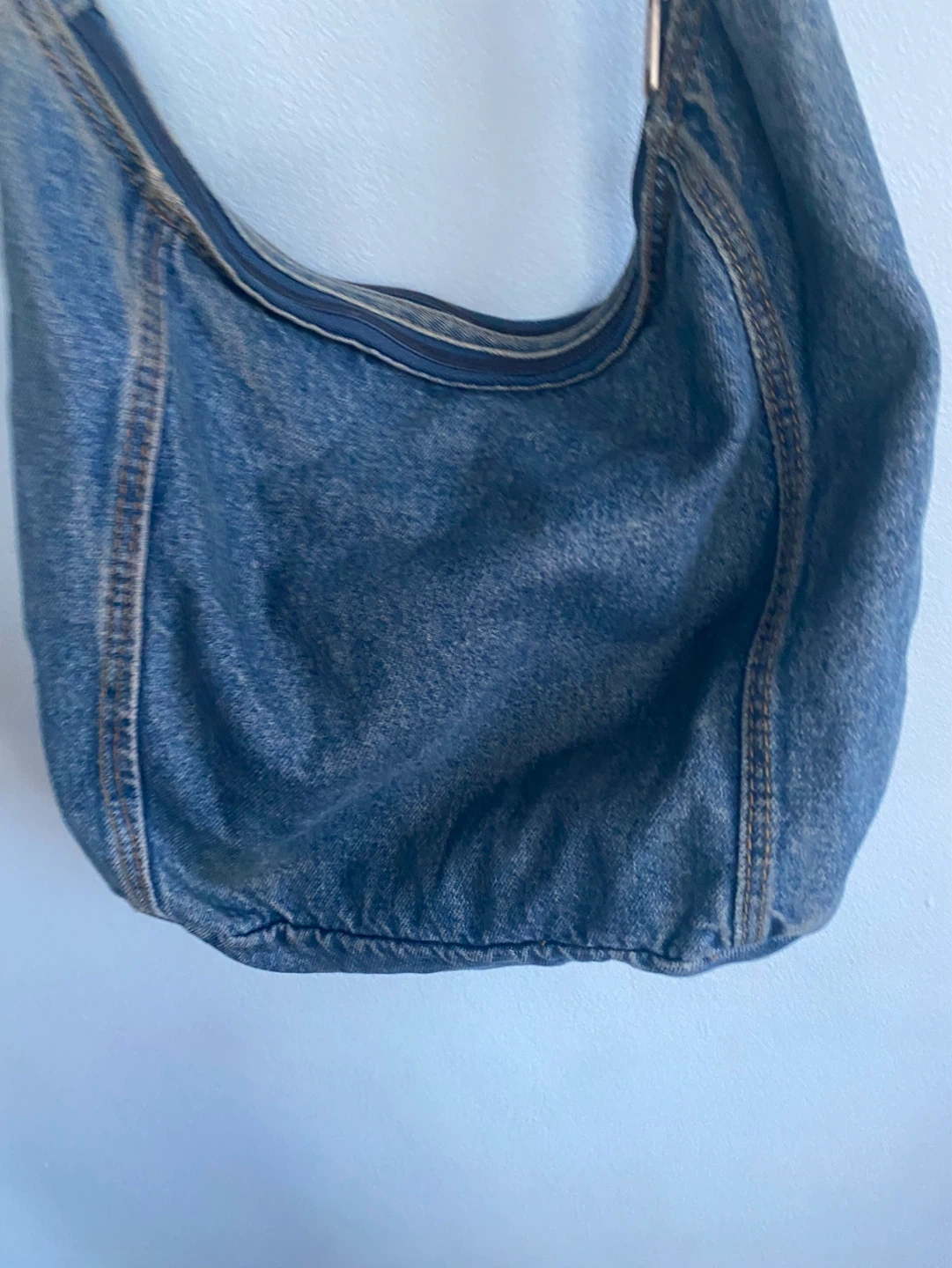 Great condition unisex Blue Denim Shoulder Bag - photo 2