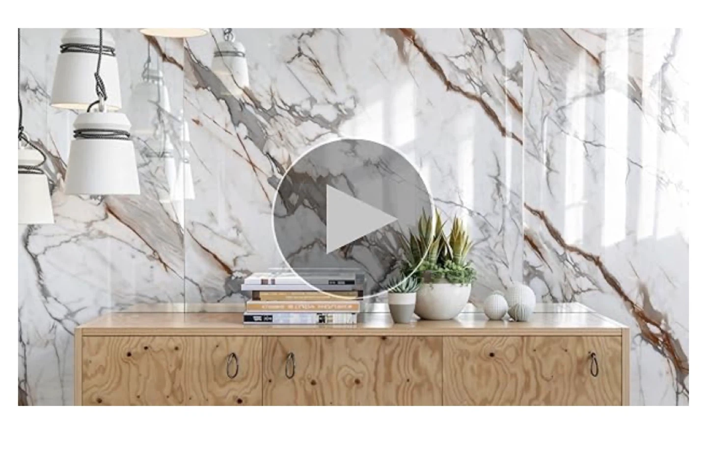Marble Effect Peel and Stick Wallpaper - 120cm x 300cm - photo 4