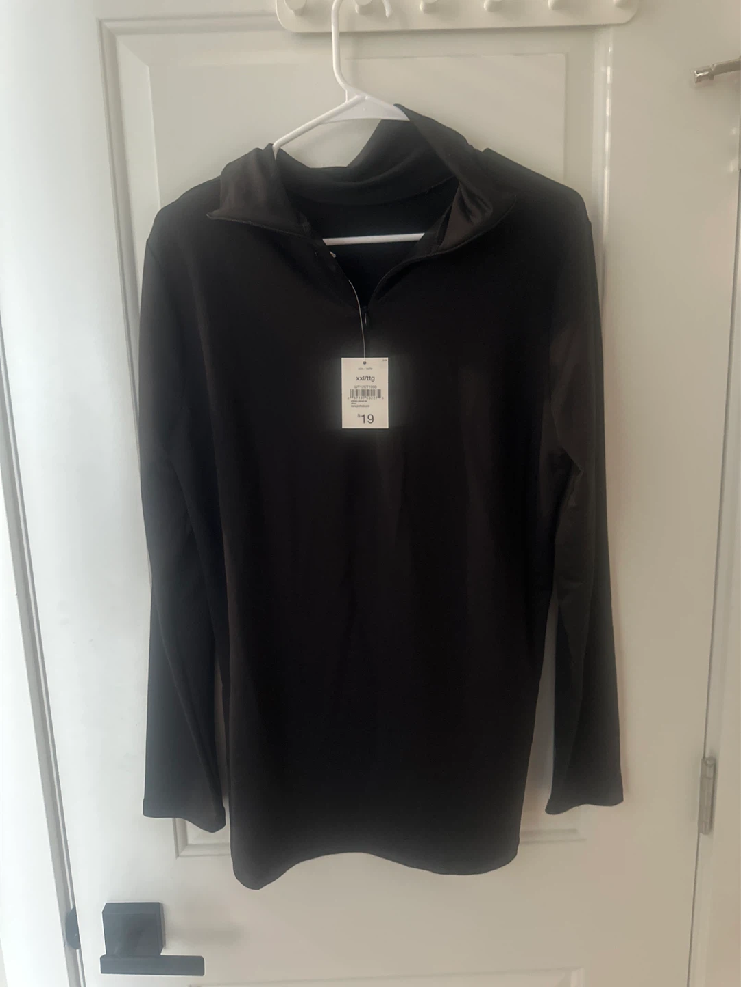 Black 1/4 Zip Pullover Shirt XX-Large
