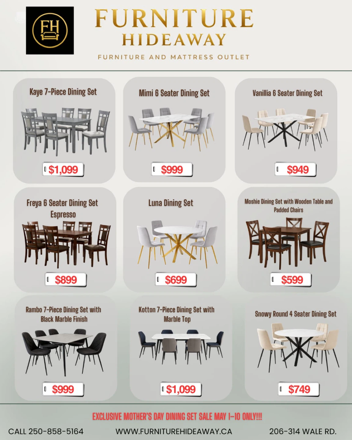 🌸 MOTHER’S DAY GRAND SALE 🌸 Dining • Couches • Beds & More! - photo 2