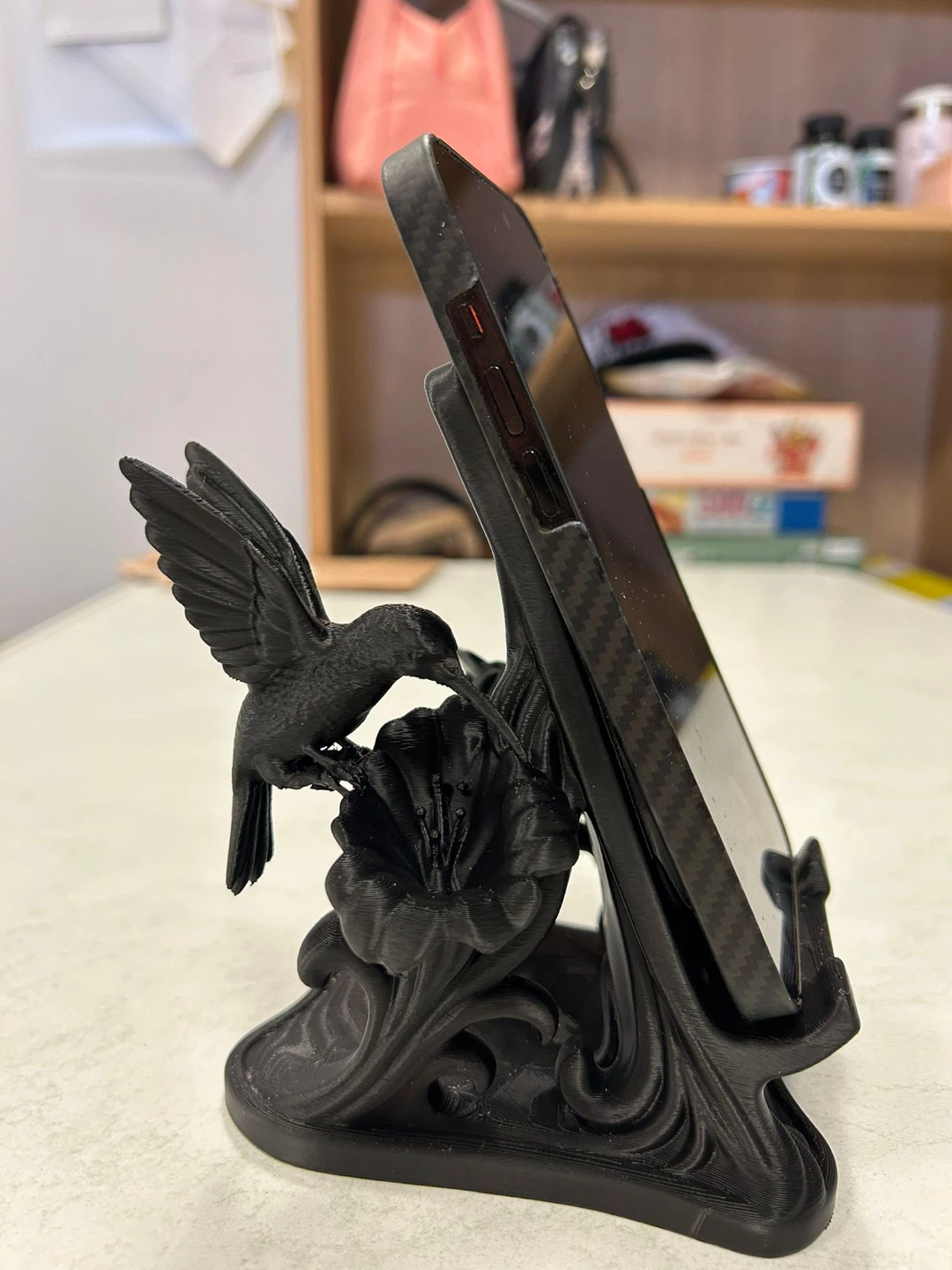 Black Hummingbird Phone Stand - photo 4