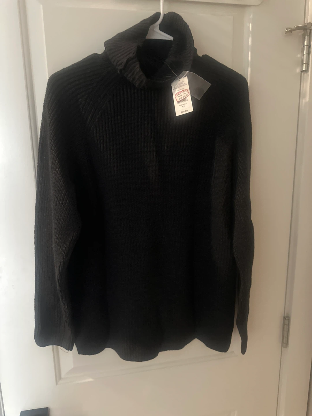 Black Turtleneck Sweater - 1X