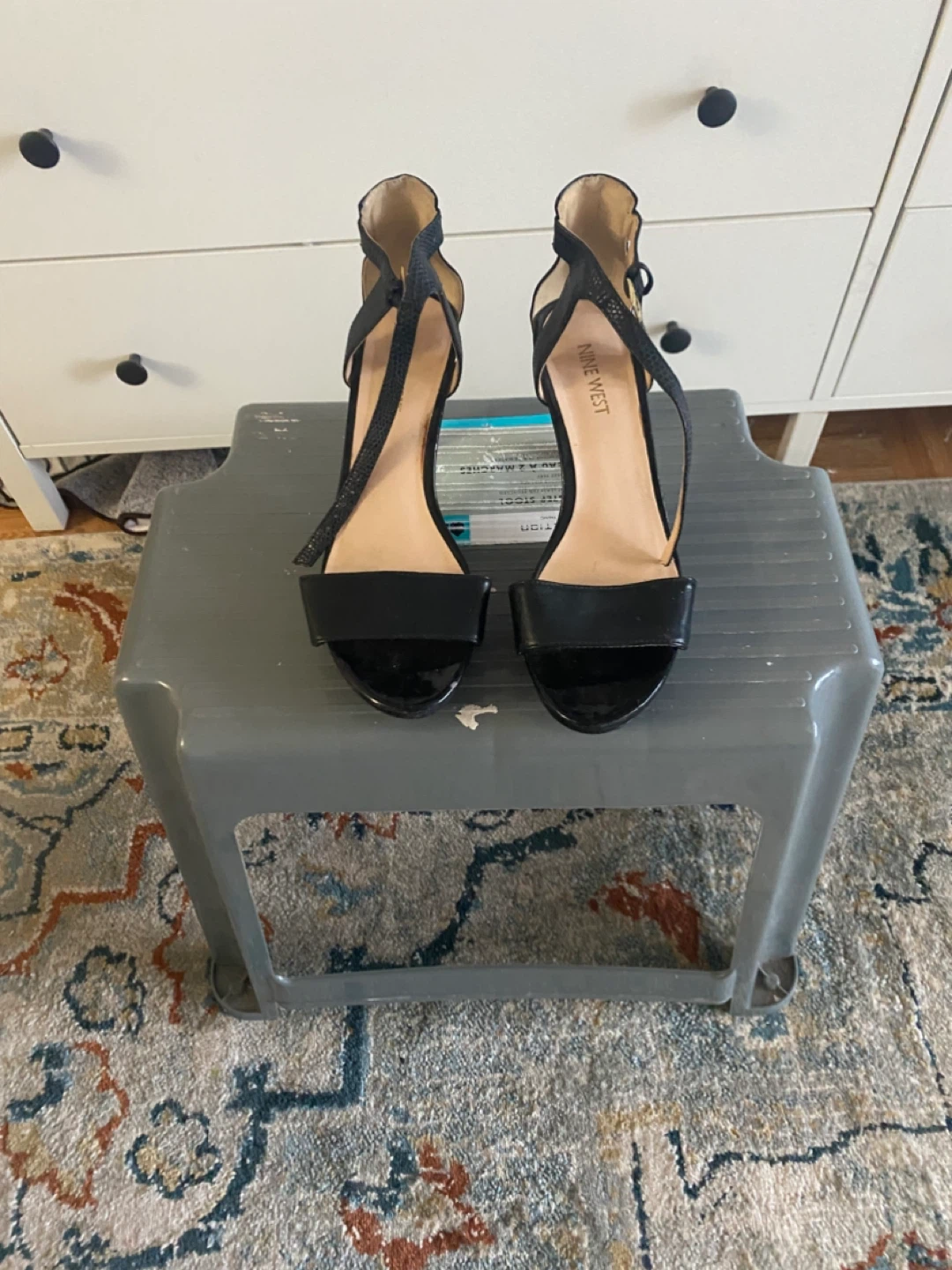Nine West Black Strappy Heels - photo 3