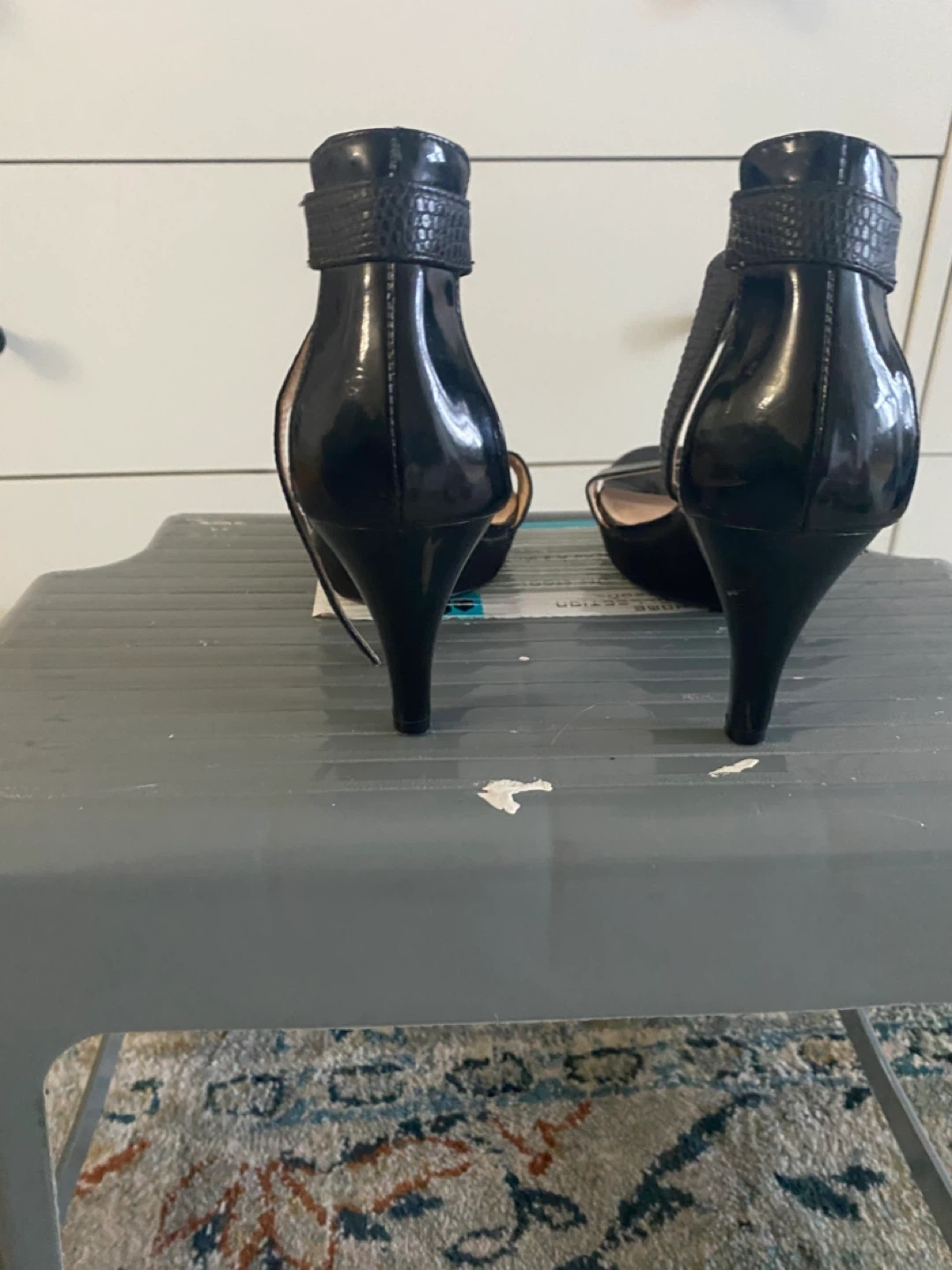Nine West Black Strappy Heels - photo 2