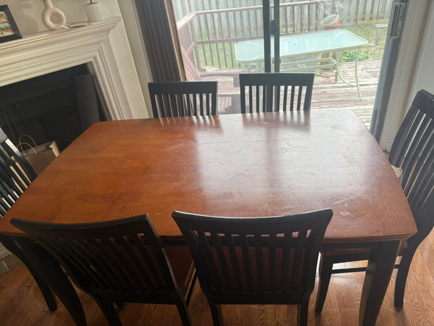 Wooden Dining Table and Chairs - photo 3