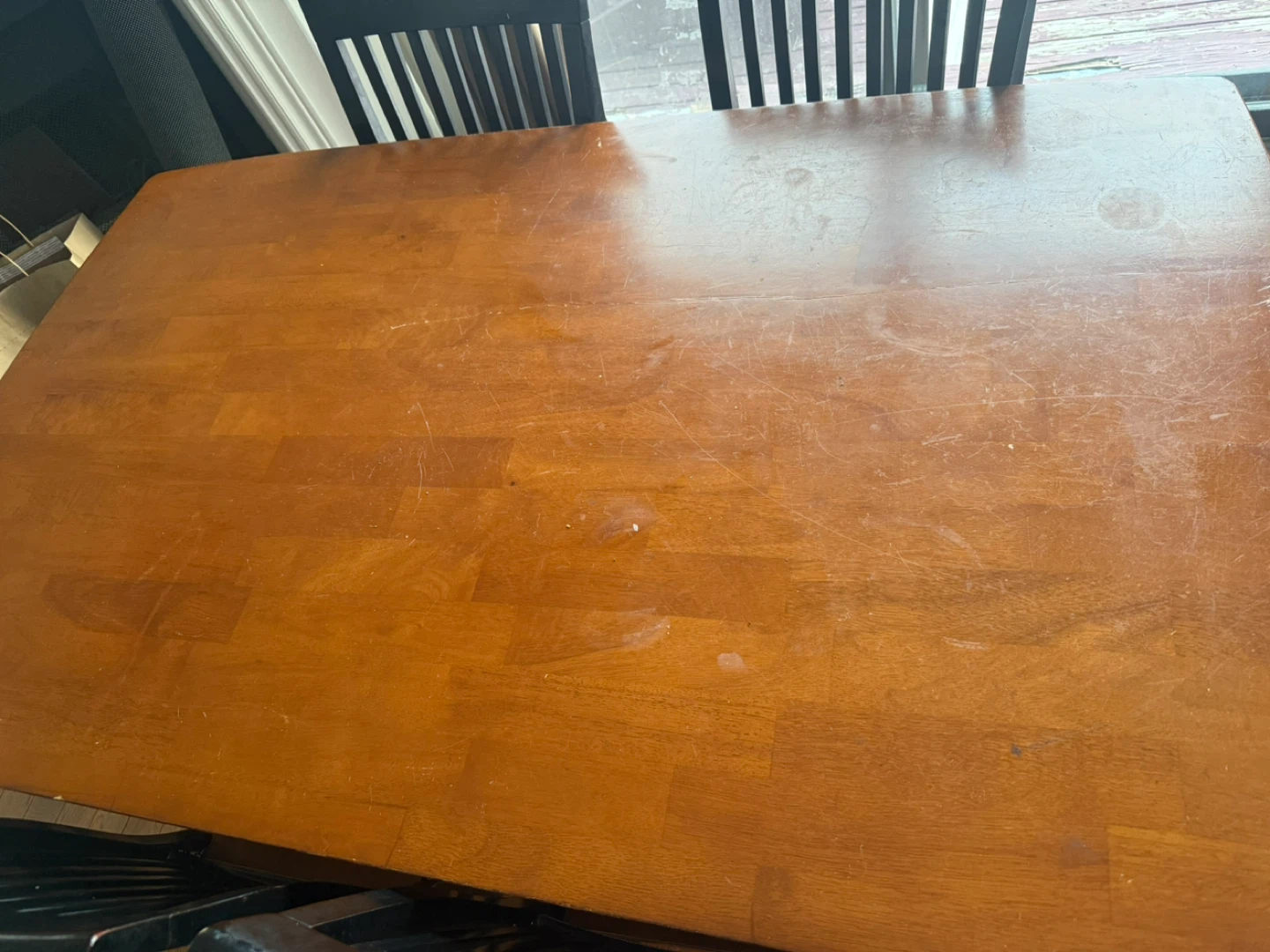 Wooden Dining Table and Chairs
