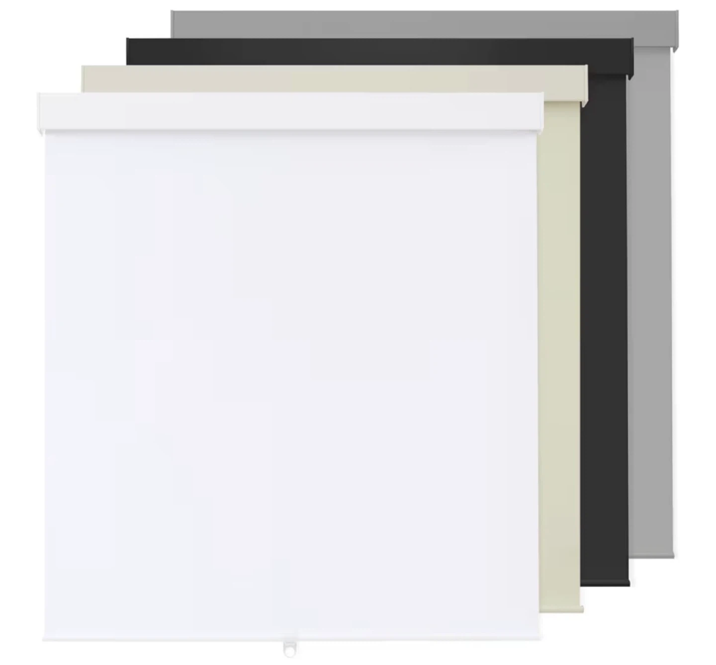 White Cordless Roller Blind - 100% Blackout