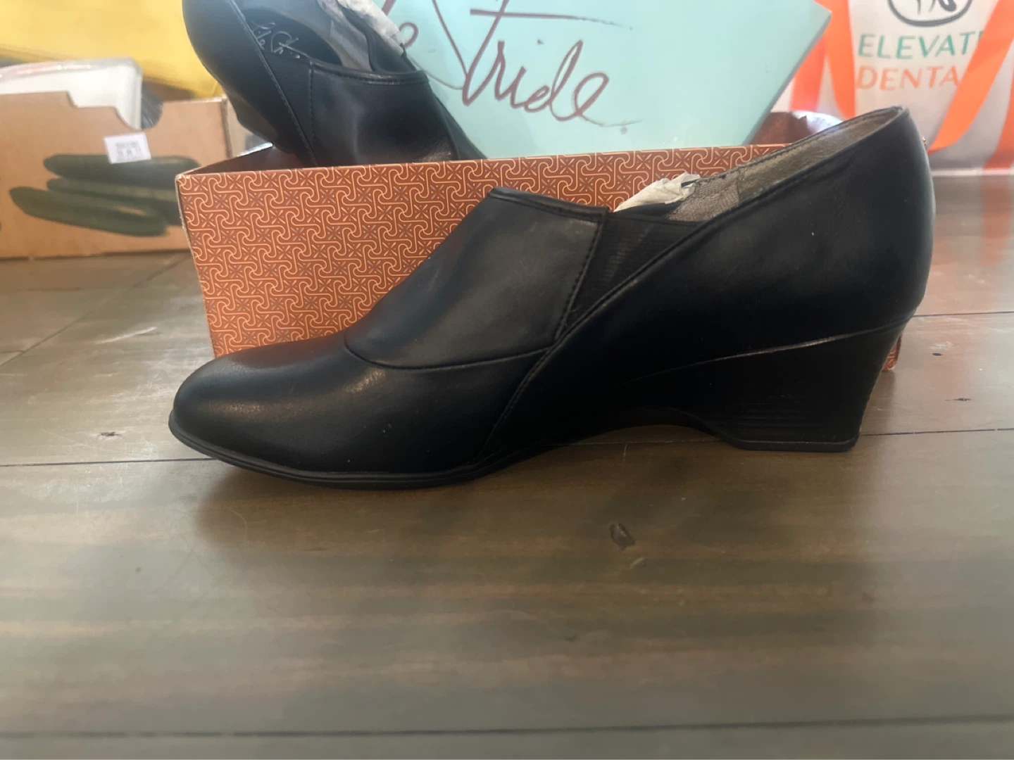 Life Stride Black Wedge Shoes with Box - photo 2