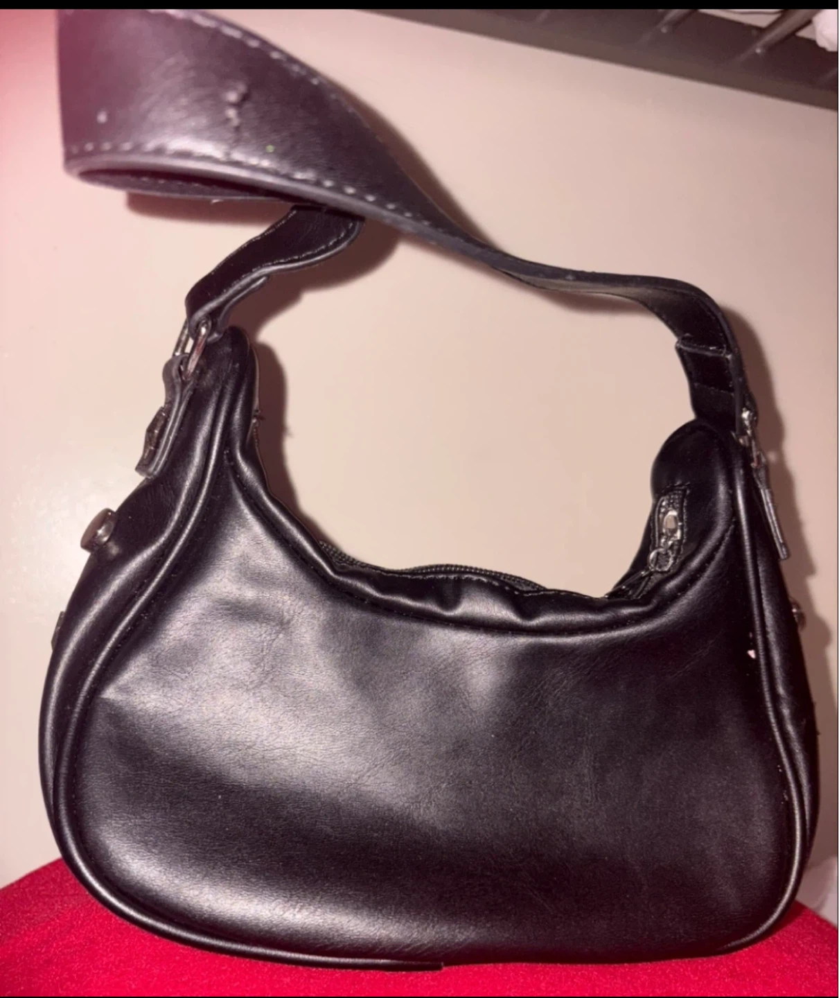 Black Mini Shoulder Bag with Star Detail - photo 2