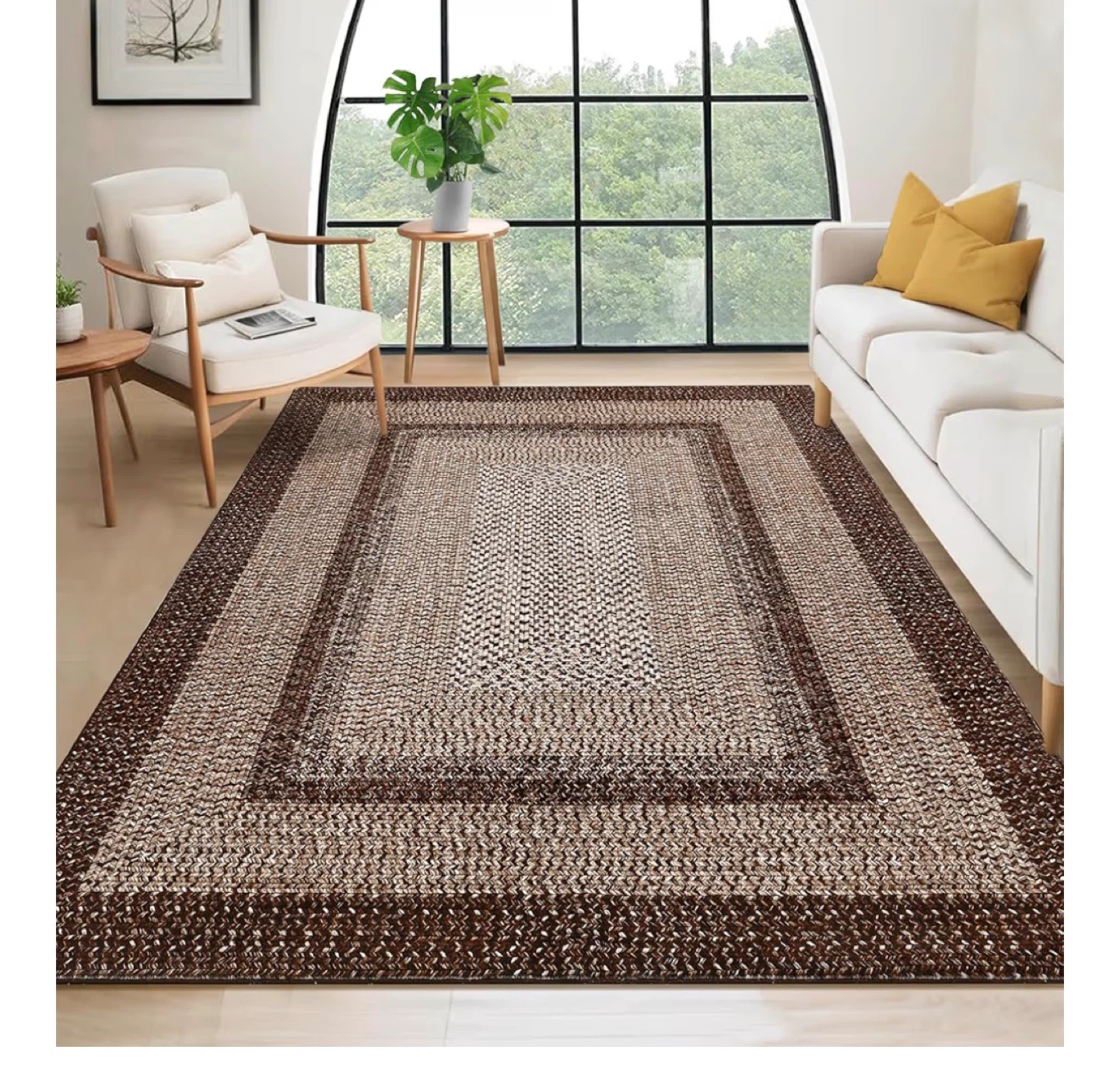 Area Rug 9x12 - Stain Resistant, Low Pile