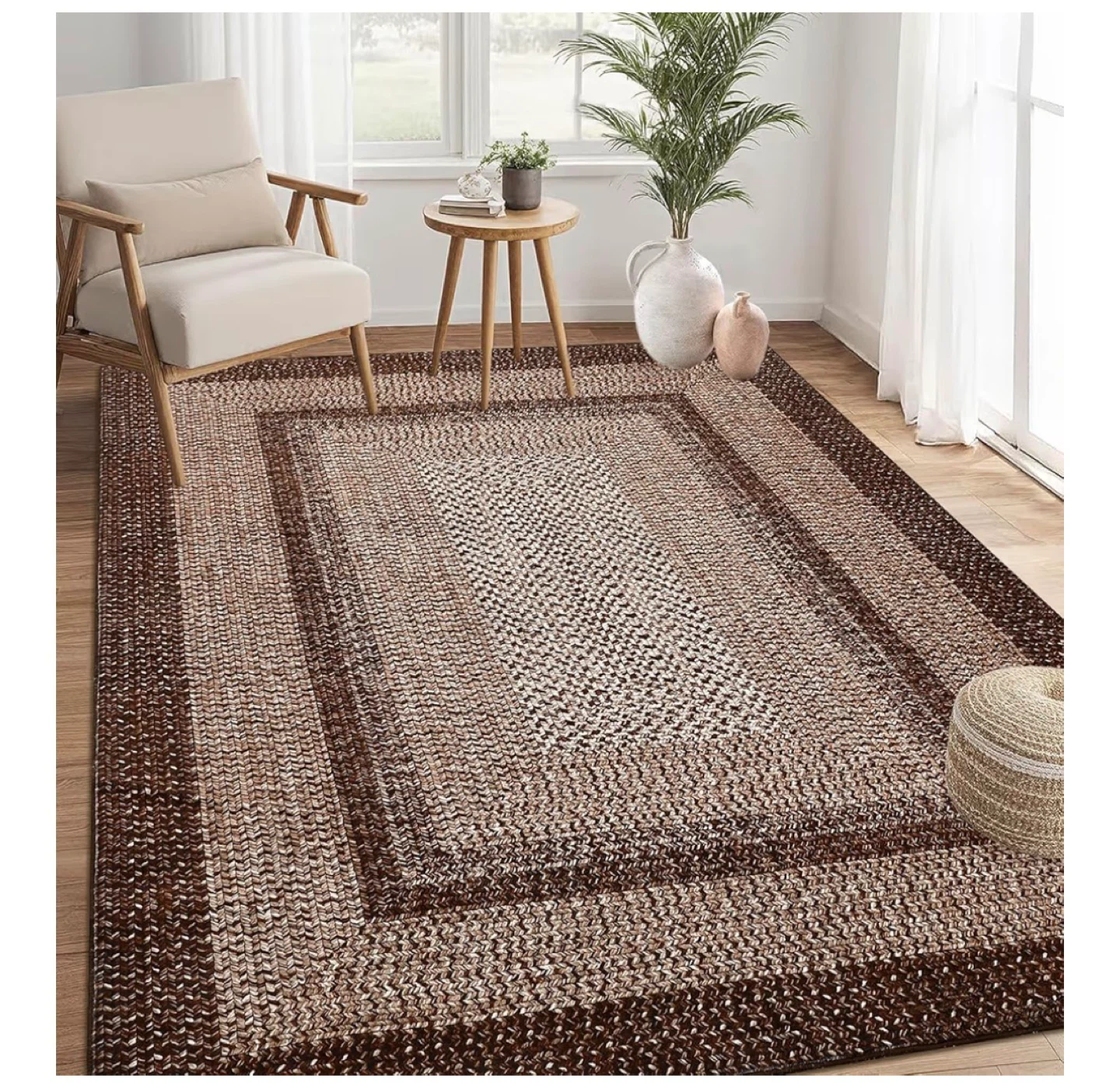 Area Rug 9x12 - Stain Resistant, Low Pile - photo 2