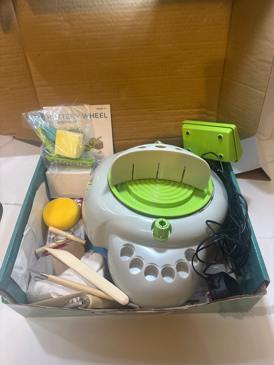 Pottery Wheel for Beginners Set with 12 Paints - photo 2