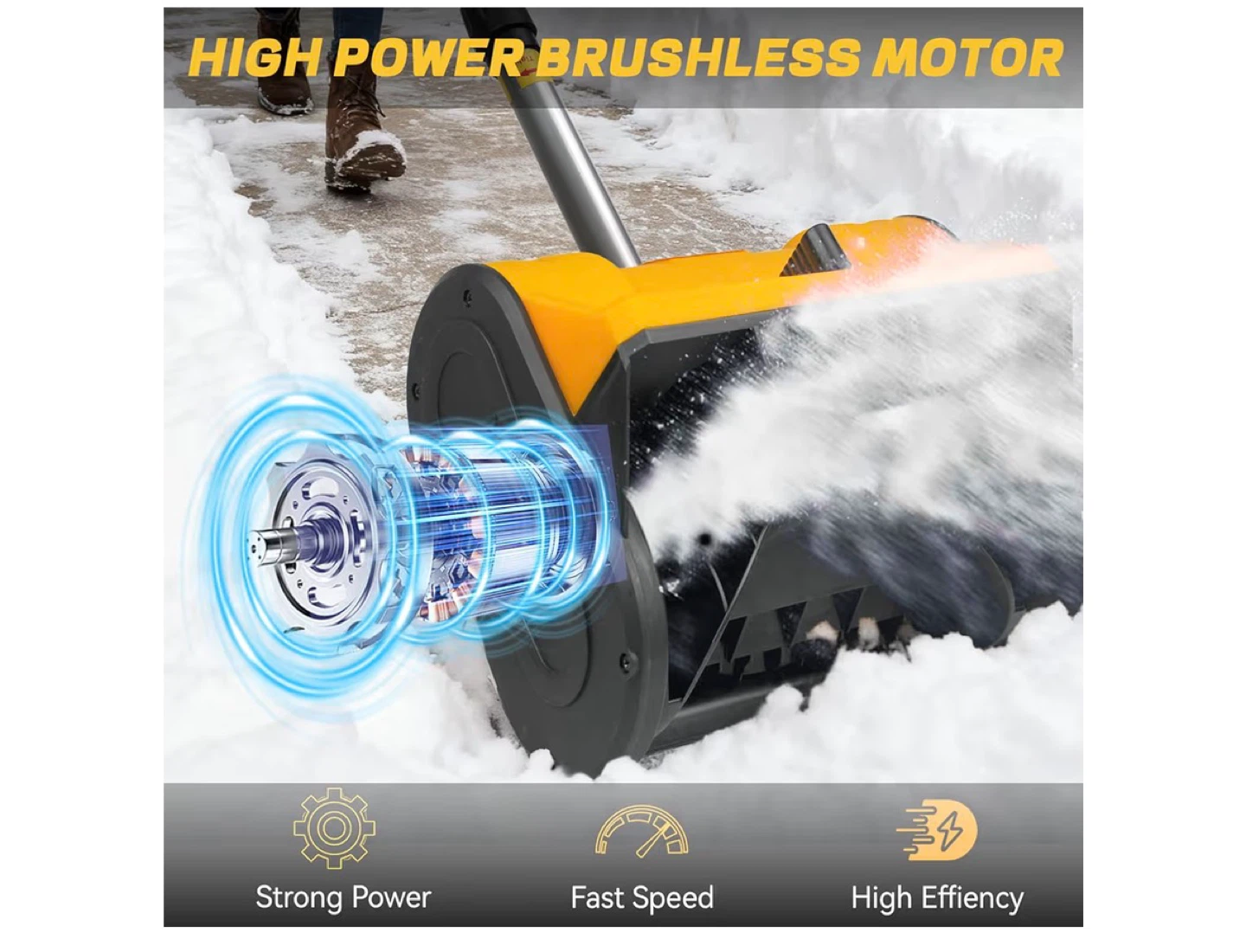 20V Max Cordless Electric Snow Blower - photo 4