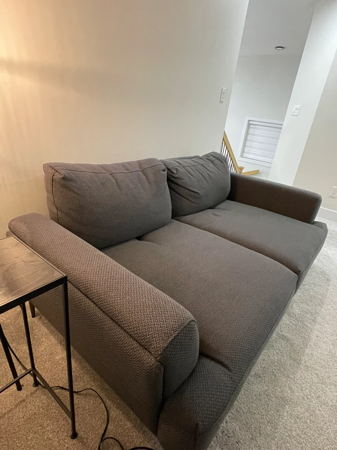 Dark Grey Fabric Sofa - photo 2