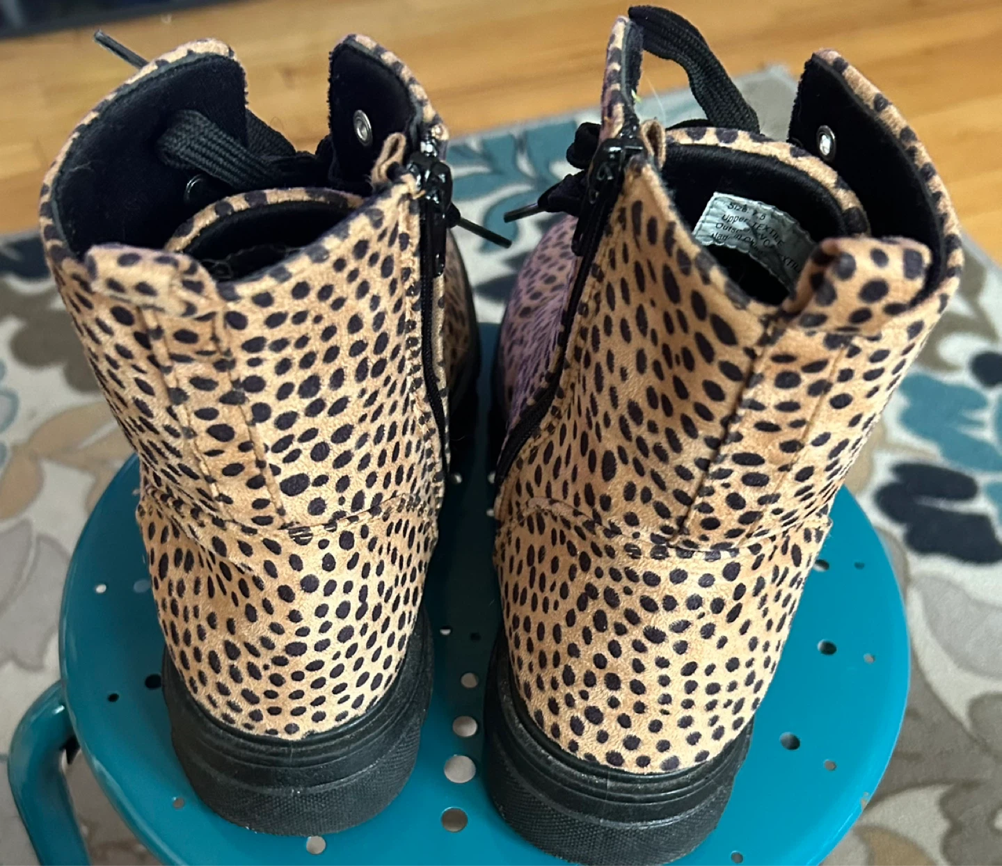 Leopard Print Combat Boots - photo 5