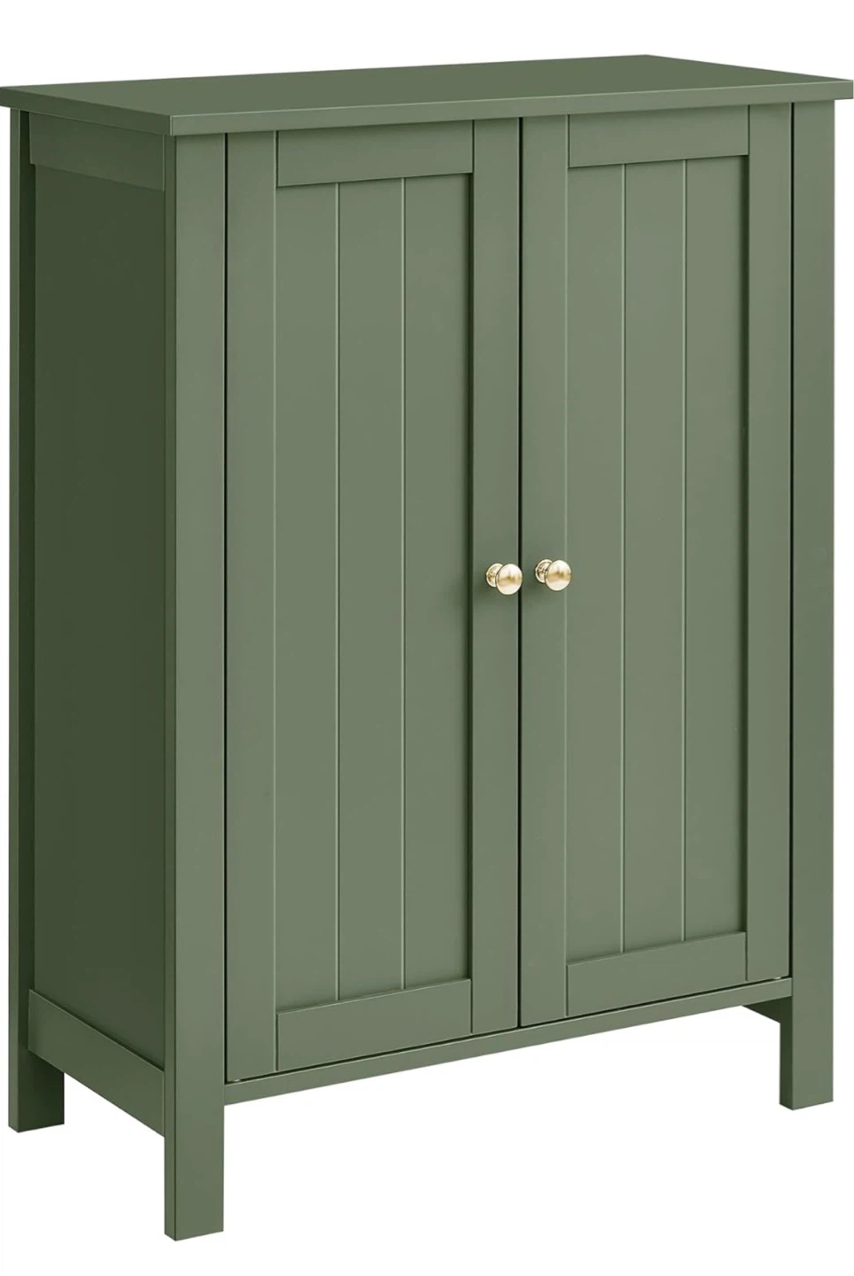 Green Storage Cabinet with Double Doors