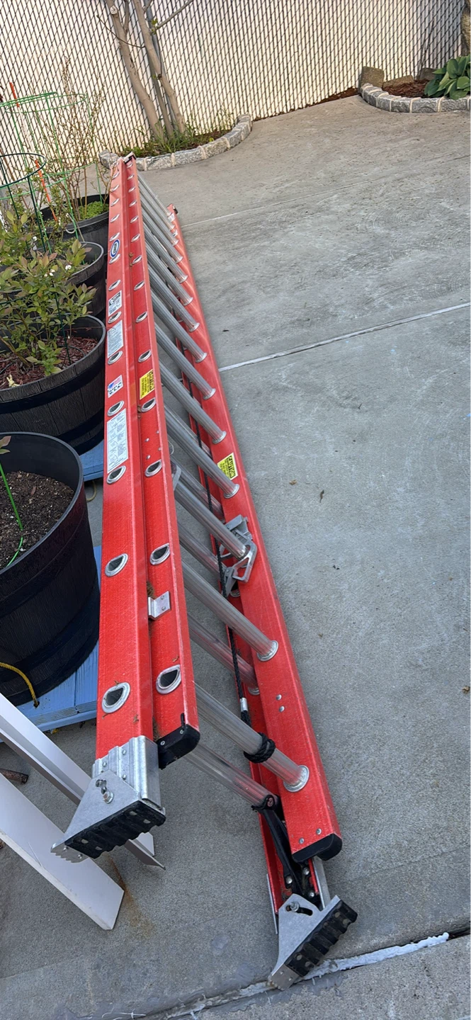 Red Extension Ladder - photo 3