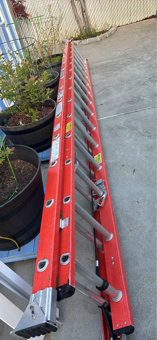 Red Extension Ladder