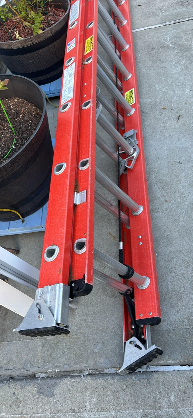 Red Extension Ladder - photo 2