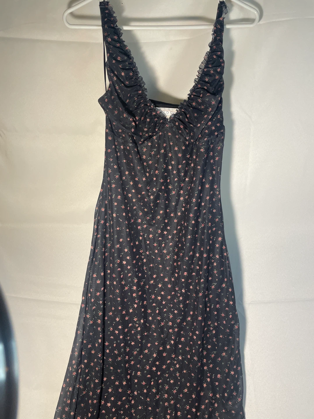 Wild Skye Mesh Rose Print Dress XS/TP