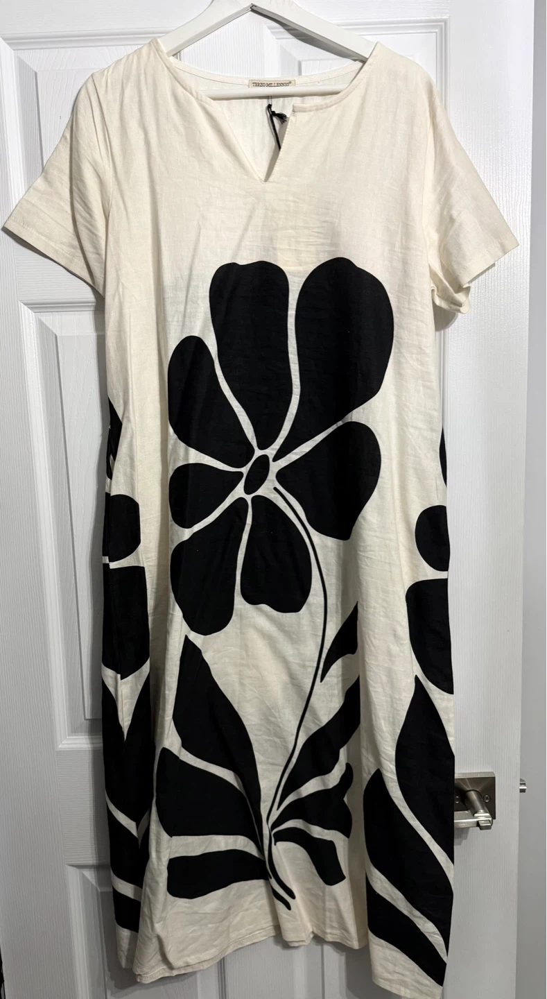 TERZO MILLENNIO Women's Linen Blend Dress - photo 2