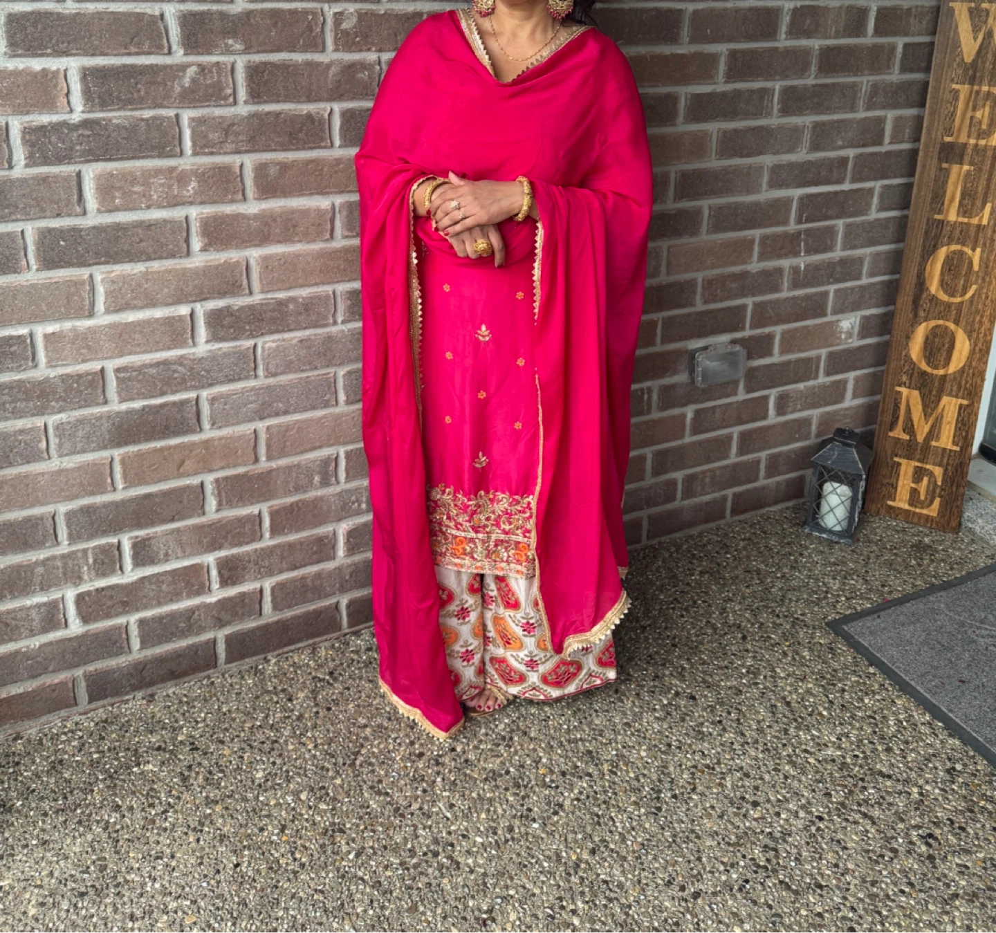 Women's Punjabi Suit - Pink