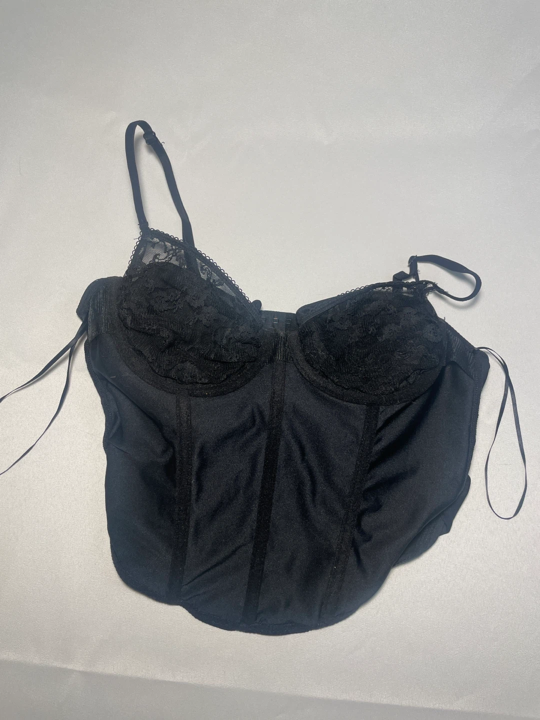 Garage Black Lace Corset Top