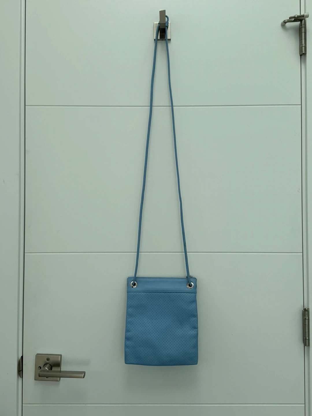Lacoste Blue Perforated Crossbody Bag - photo 3