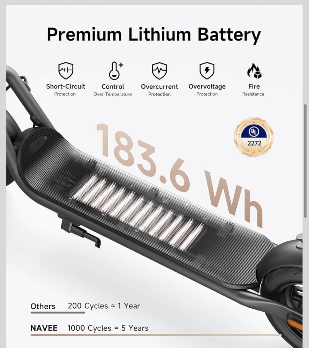 NAVEE Electric Scooter - photo 3