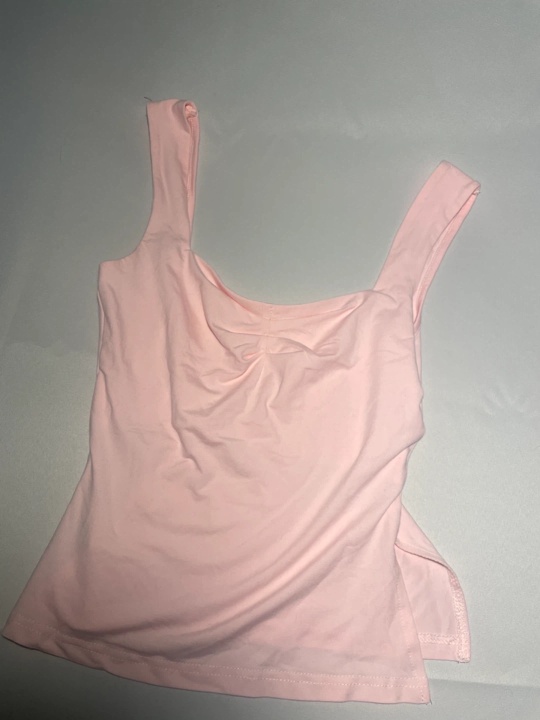 Pink Ruched Tank Top