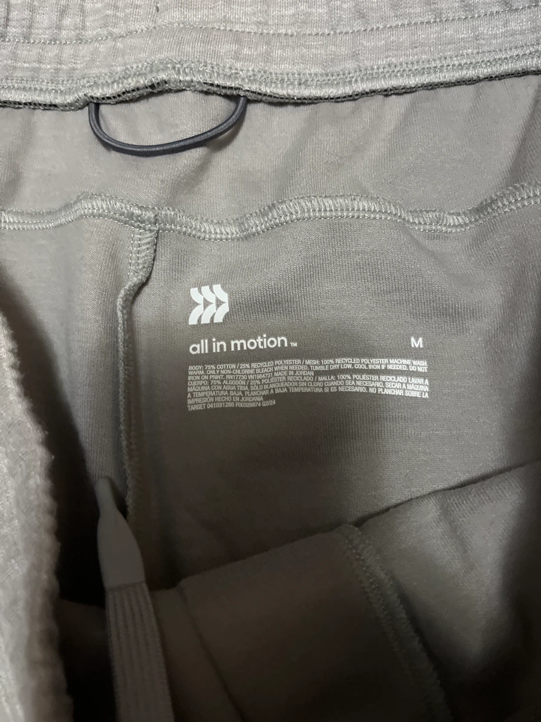 All in Motion Men Grey Jogger Pants Size M - photo 2