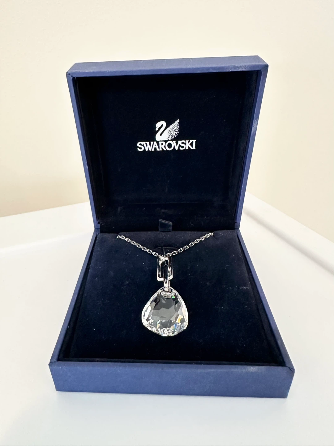 Swarovski Crystal Teardrop Pendant Necklace