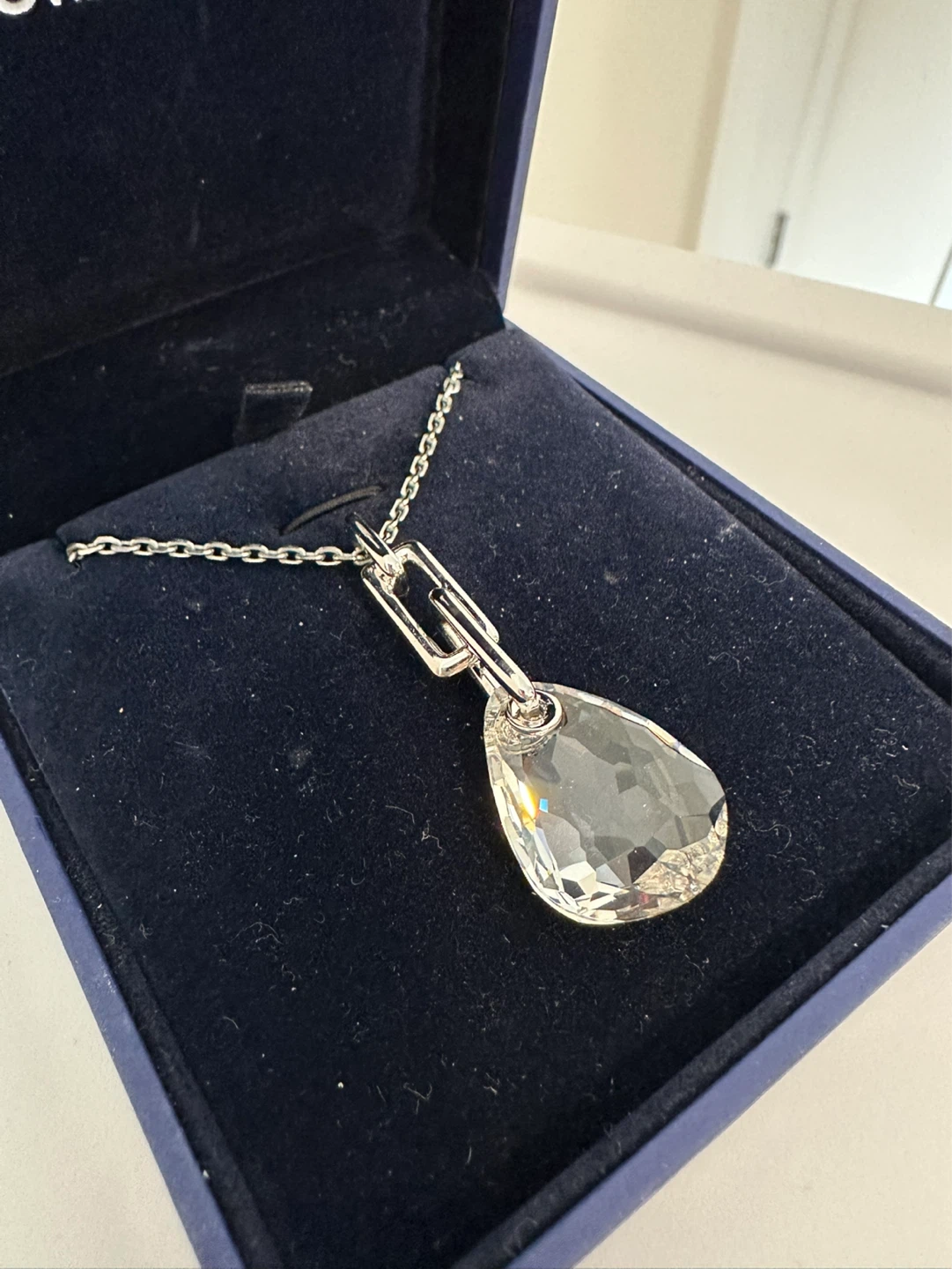 Swarovski Crystal Teardrop Pendant Necklace - photo 2