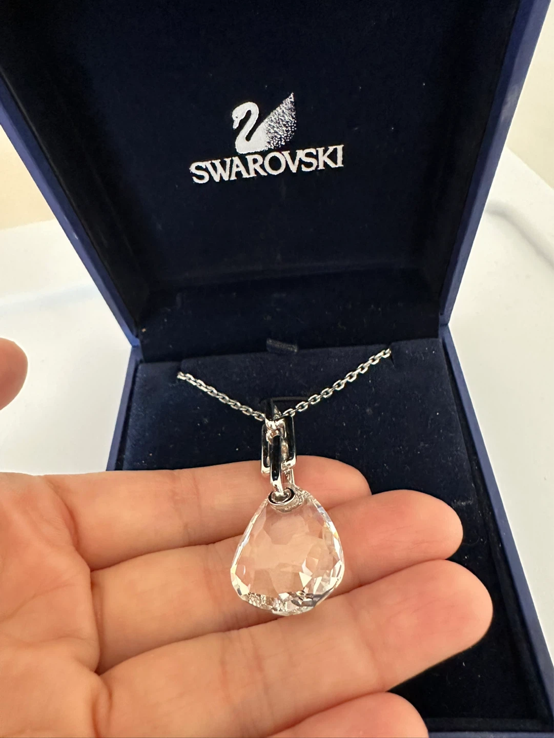 Swarovski Crystal Teardrop Pendant Necklace - photo 3